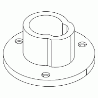 Консоль крепления стойки KTC-001 к плоскости