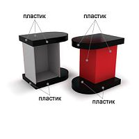 Модуль скругленный крайний правый 876х905х602 мм