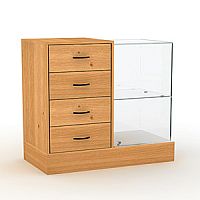 Прилавок с местом под кассу 915х907х480 мм