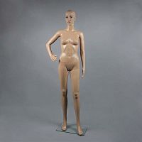 Манекен женский с макияжем в полный рост, 1750х820х610х860 мм