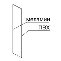 Боковая панель для стеллажа, правая 2400х450 мм