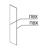 Боковая панель для стеллажа, левая 2400х450 мм