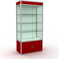 Витрина с освещением 970х1990х500 мм