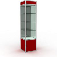 Витрина с освещением 500х1990х500 мм