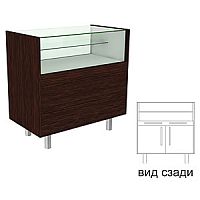 Прилавок с остекленным верхом и ящиком 900х926х500 мм