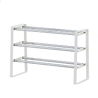 UniStor LONGY Этажерка для обуви с тремя ярусами,  460х635-1175х250 мм