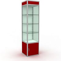 Витрина с освещением 500х1990х500 мм
